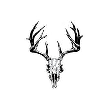 Load image into Gallery viewer, *Upgraded* HiddenMiMonsters Deer Skull Antler Logo Vinyl Sticker - Kiss-Cut Decal