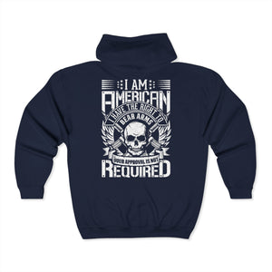 HiddenMiMonsters “Right to Bear Arm’s” Full Zip Hoodie
