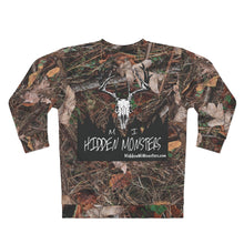 Load image into Gallery viewer, Hidden Michigan Monsters Unisex Camo Sweatshirt