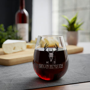 Hidden Michigan Monsters Stemless Wine Glass, 11.75oz